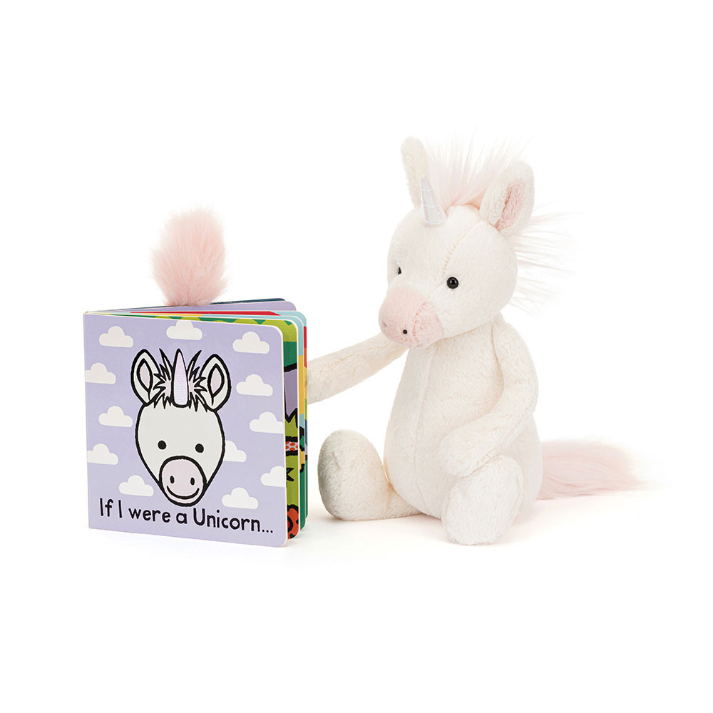 If I Were a Unicorn Board Book & Bashful Unicorn Medium